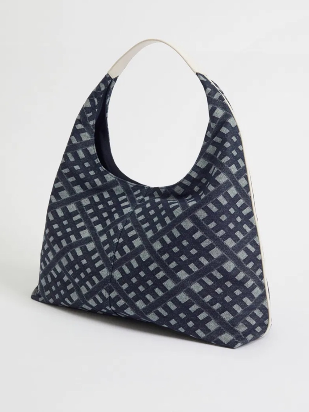 & Other Stories Leather Trimmed Denim Classic Tote